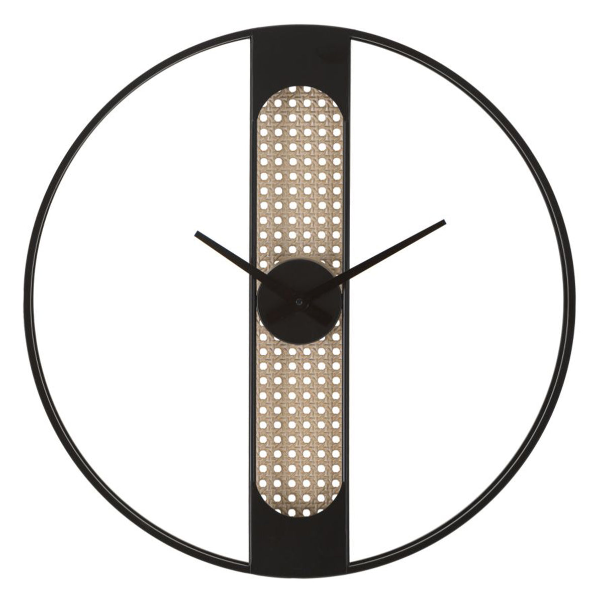 Newgate Number Five Orologio Da Parete Quadrato 40cm - Stile Metà Secolo, Nero Con Lancette Verdi, Movimento Silenzioso Al Quarzo, Design Vintage Per Cucina E Soggiorno