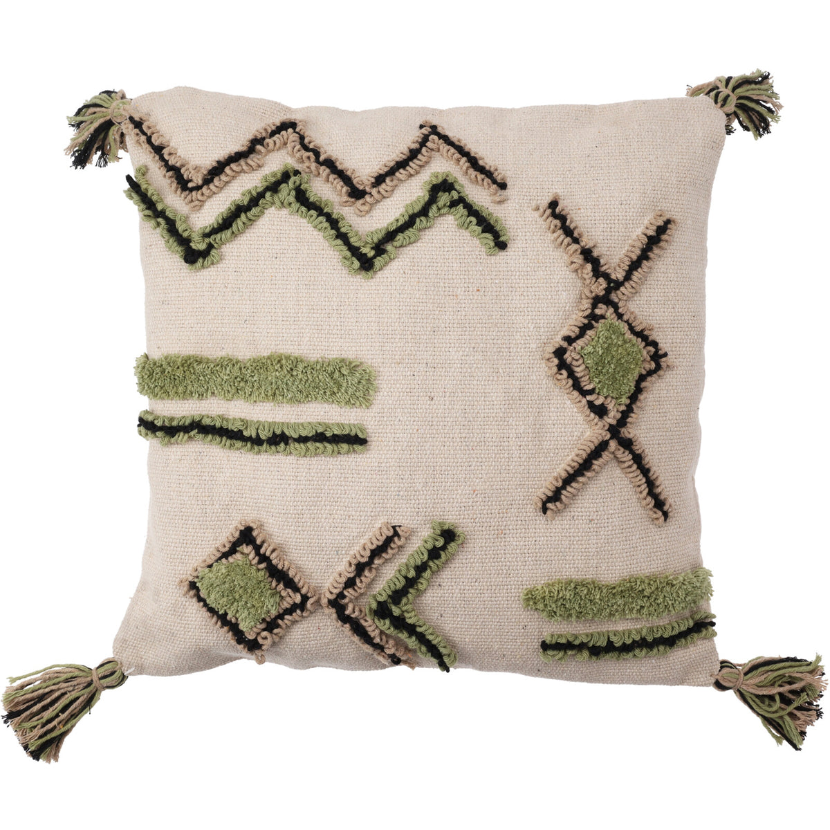 Carttiya Federe Per Cuscino 45x45 Cm Set Da 2 - Floreale Trapuntato E Flanella Morbida, Decorazione Per Divano E Soggiorno, Bianco