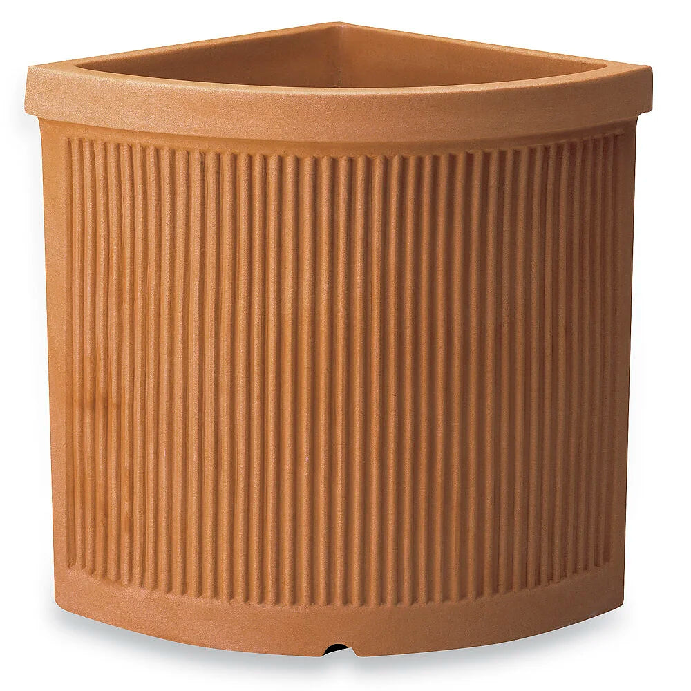 Vaso Quadro Decorspace Millerighe In Resina, 50 Cm, Bianco, Made In Italy, Per Esterno E Interno, Capienza 53 Litri