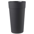 VASO TONDO ALTO ROTONDO VASI RESINA COLORATI da esterno e giardino per piante e fiori (VASO 80 CM - ANTRACITE)