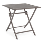 Tavolo pieghevole elin 70 x 70 in alluminio da esterno per giardino (ciok)