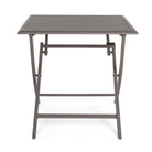 Tavolo pieghevole elin 70 x 70 in alluminio da esterno per giardino (ciok)