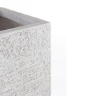 SET 3 VASI VASO PIANTE FIBRA DI VETRO GRAFFITI BOMB BIANCO PIANTE GIARDINO VERANDA