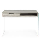 SCRIVANIA ARMOS CON CASSETTI PER COMPUTER PORTA PC DA UFFICIO CAMERETTA IN LEGNO STANZETTA (Taglia unica - NATURAL)