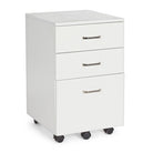 CASSETTIERA DA UFFICIO NADIR BIANCA CON RUOTE 3 CASSETTI PER SCRIVANIA H 65 CM