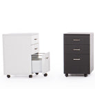 CASSETTIERA DA UFFICIO NADIR BIANCA CON RUOTE 3 CASSETTI PER SCRIVANIA H 65 CM