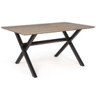 Tavolo in legno INTERNO RETTANGOLARE 150 X 90 PRANZO CASA ARREDAMENTO PHILOS SCURO