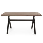 Tavolo in legno INTERNO RETTANGOLARE 150 X 90 PRANZO CASA ARREDAMENTO PHILOS SCURO