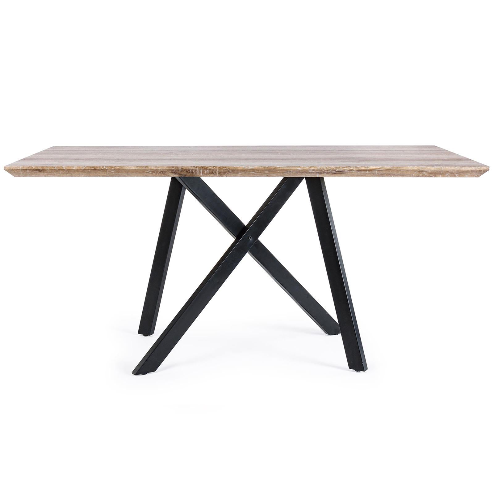 Tavolo in legno INTERNO RETTANGOLARE 160 X 90 PRANZO CASA ARREDAMENTO ZENO