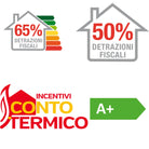 STUFA VENTILABILE PELLET 7 KW ACCIAIO BIANCO CAYENNE STUFE 150 MT 3 FOCO VETRO CERAMICO