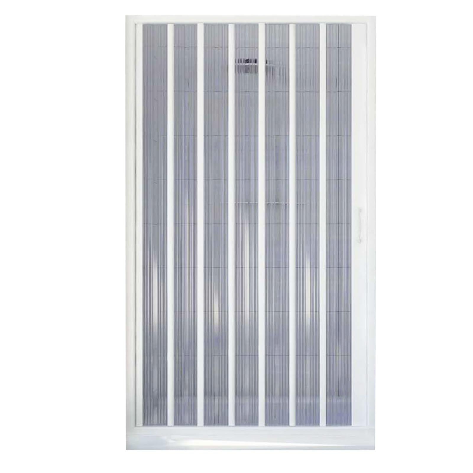 BOX DOCCIA 1 LATO RICHIUDIBILE 80-110 BIANCO APERTURA LATERALE NICCHIA A SOFFIETTO RIDUCIBILE SU MISURA