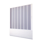 BOX VASCA NICCHIA RICHIUDIBILE 140/170 BIANCO APERTURA A SOFFIETTO RIDUCIBILE SU MISURA