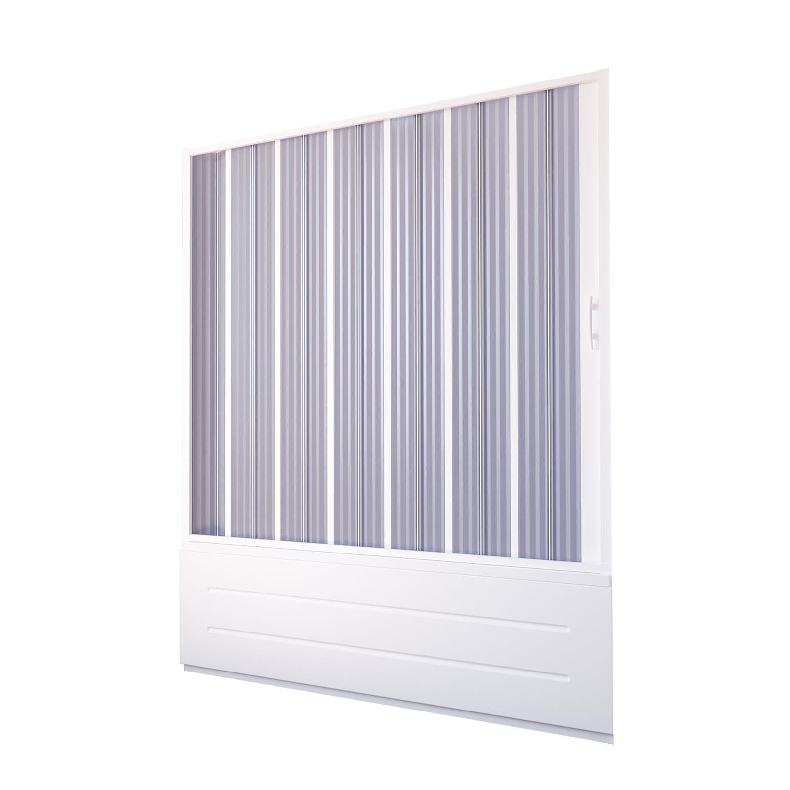 BOX VASCA NICCHIA RICHIUDIBILE 140/170 BIANCO APERTURA A SOFFIETTO RIDUCIBILE SU MISURA