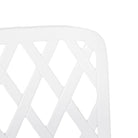 Sedia faenza in alluminio bianco da esterno per giardino e veranda