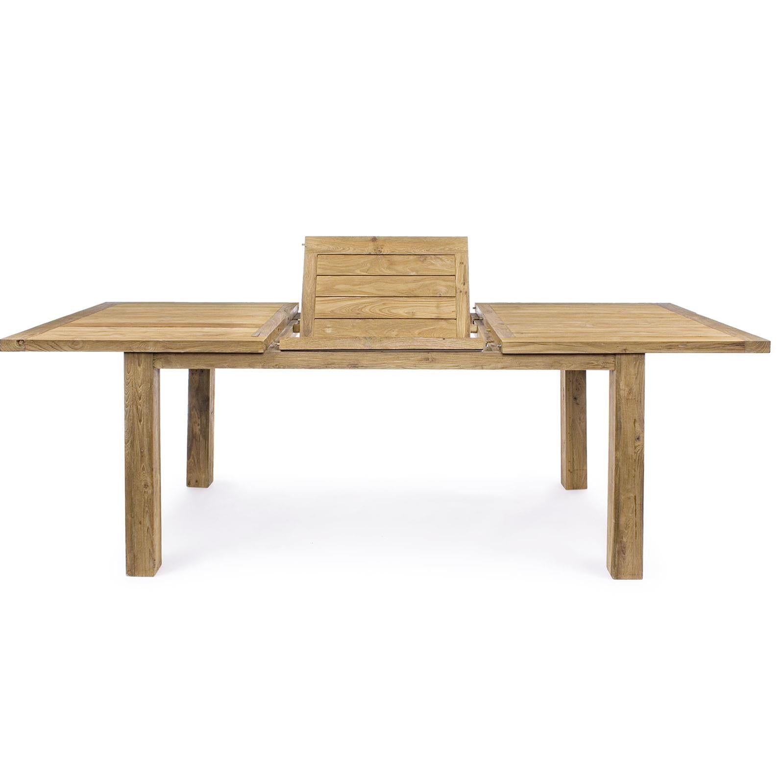 Tavolo bounty in legno di teak riciclato allungabile da giardino 160/220x95