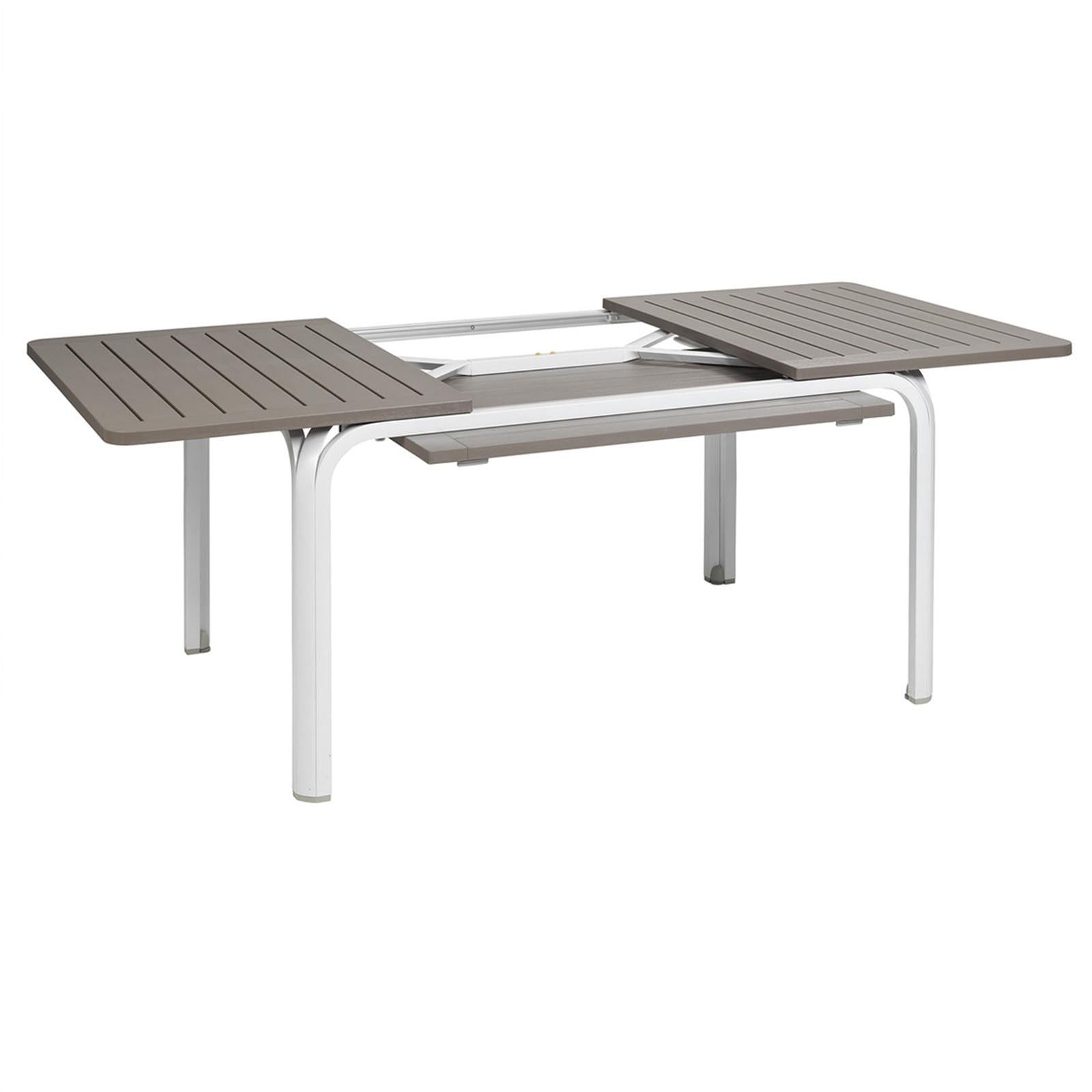 TAVOLO ALLORO 210/280 TORTORA ALLUNGABILE PIANO IN DUREL TOP DA da esterno e giardino VERANDA