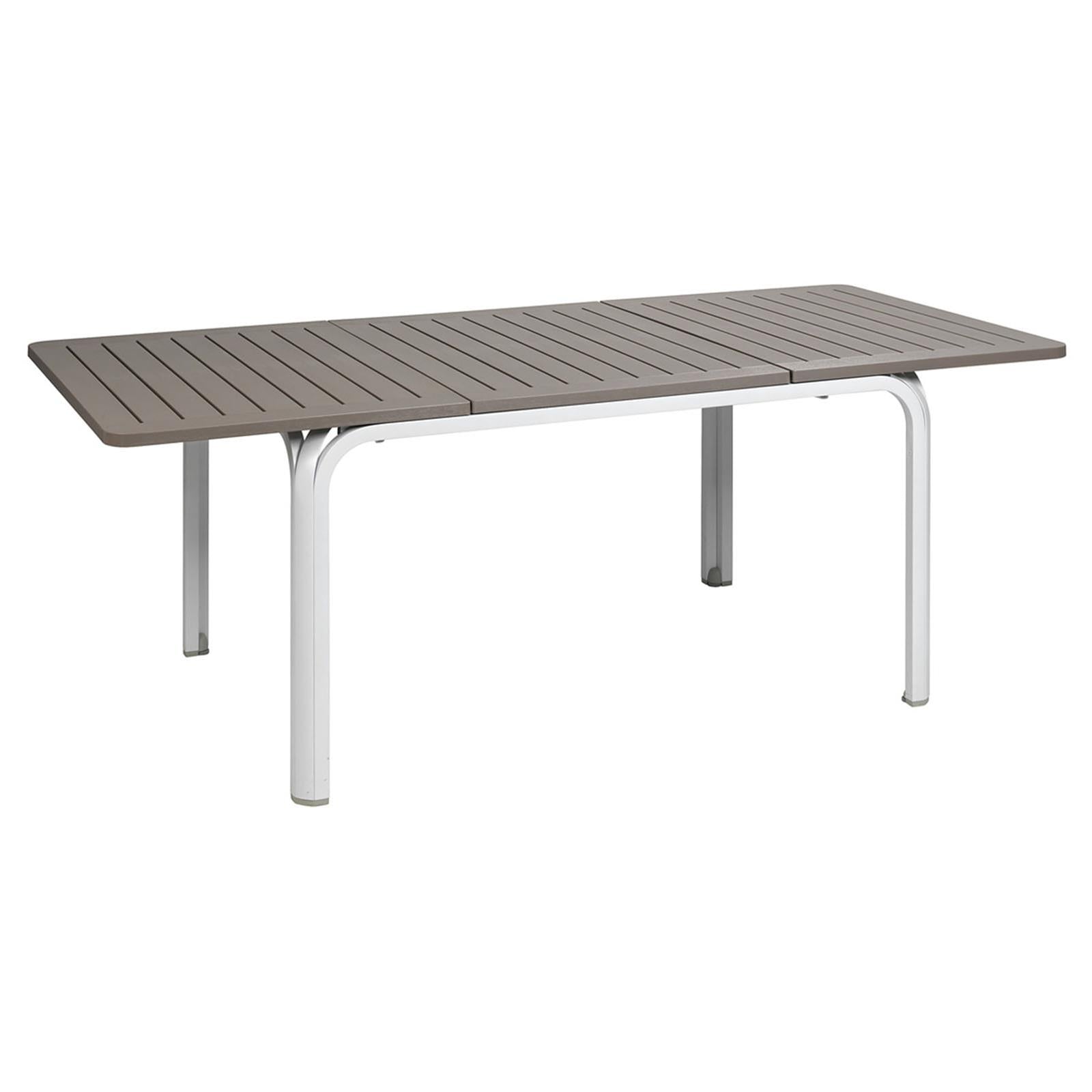 TAVOLO ALLORO 210/280 TORTORA ALLUNGABILE PIANO IN DUREL TOP DA da esterno e giardino VERANDA