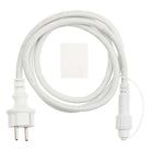 CAVO DI ALIMENTAZIONE BIANCO 1,5 MT PRESA SPINA CATENA PARTY FEMMINA VINTAGE LED