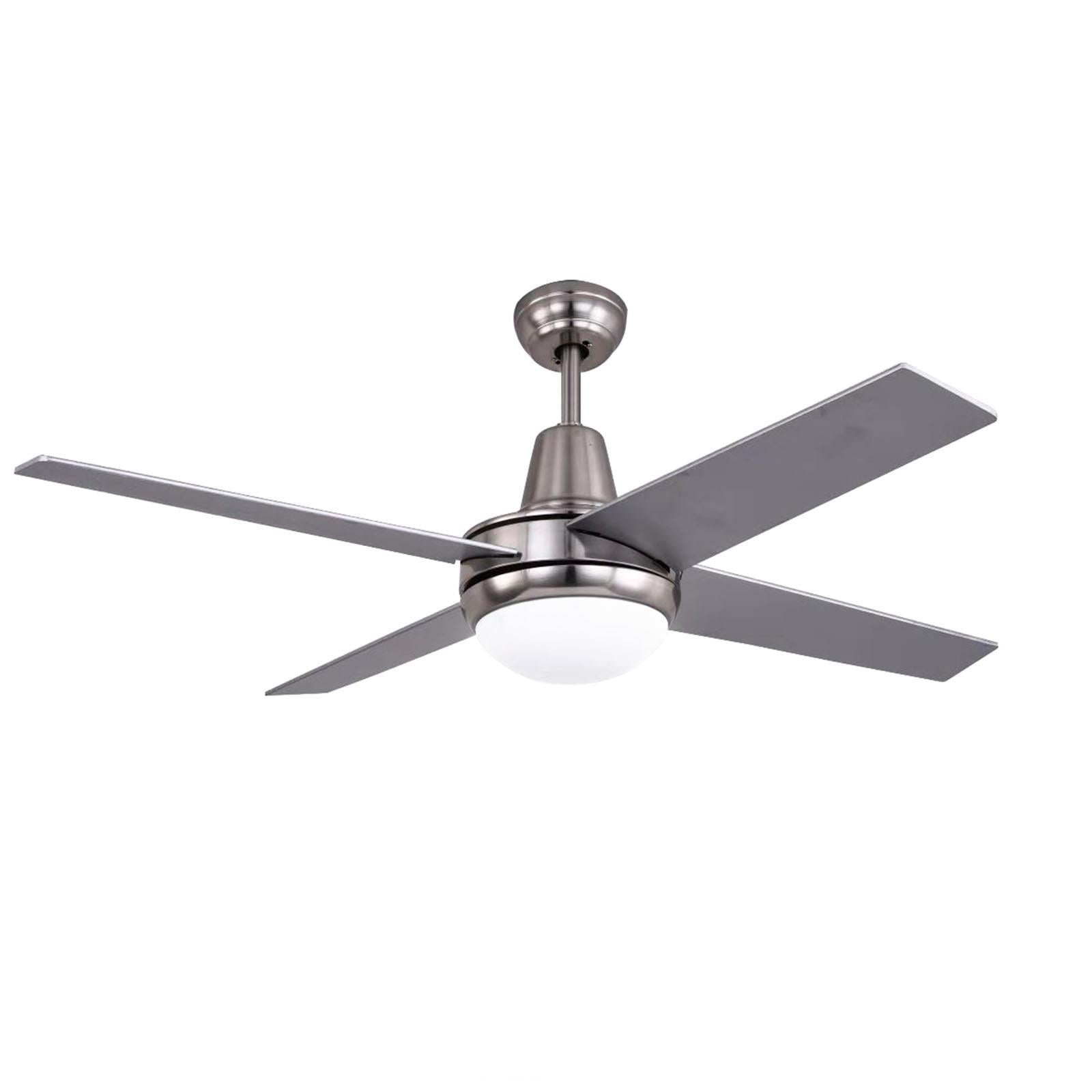 VENTILATORE A SOFFITTO 122 CM MODERNO 4 PALE IN MDF CON LUCE 60 W CON TELECOMANDO