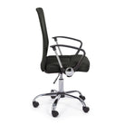 SEDIA DA UFFICIO CON BRACCIOLI PER SCRIVANIA BRISBANE NERO GIREVOLE RUOTE STUDIO CAMERETTA