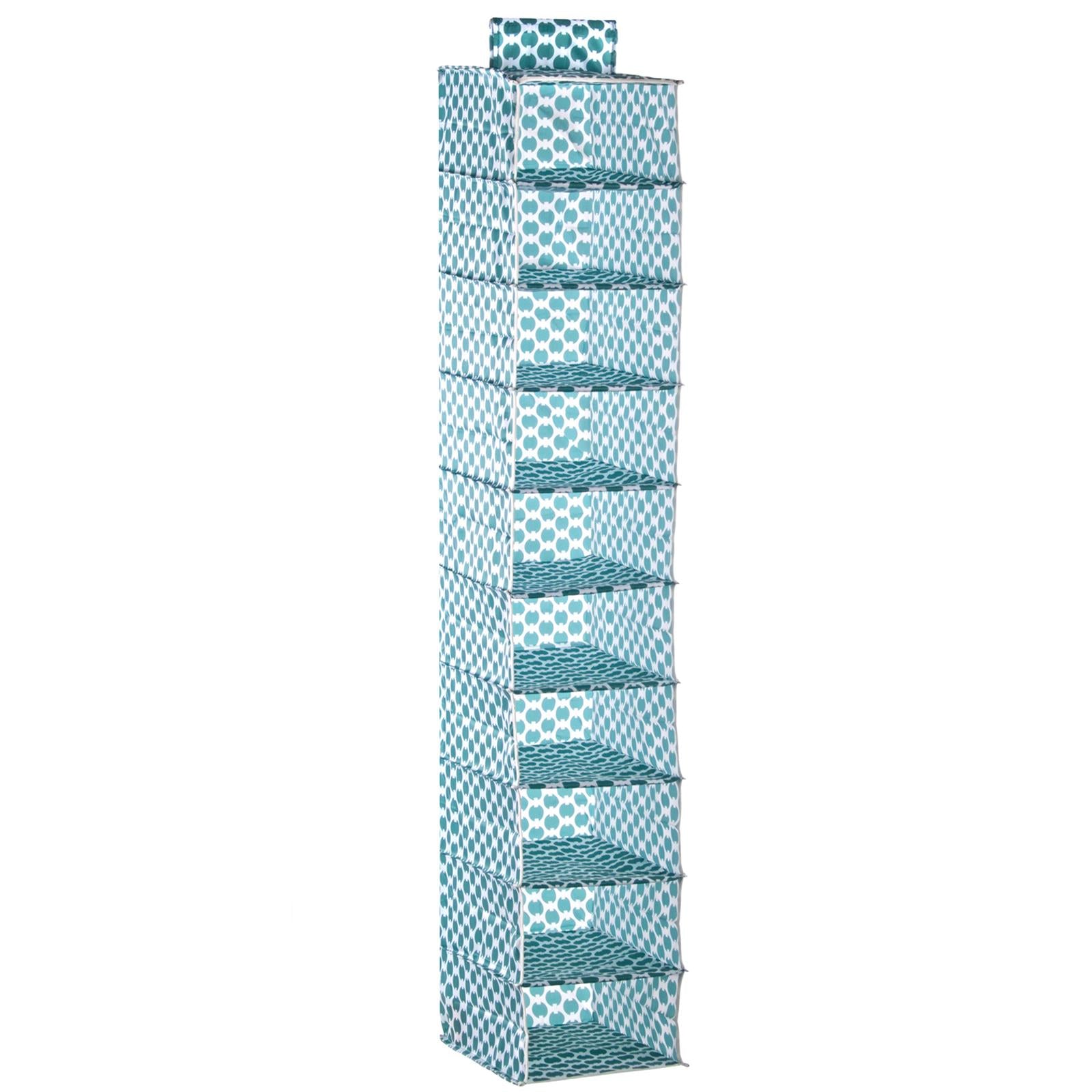 GUARDAROBA SALVASPAZIO APPENDIBILE SCARPIERA PER ARMADIO IN TNT 10 POSTI VERDE