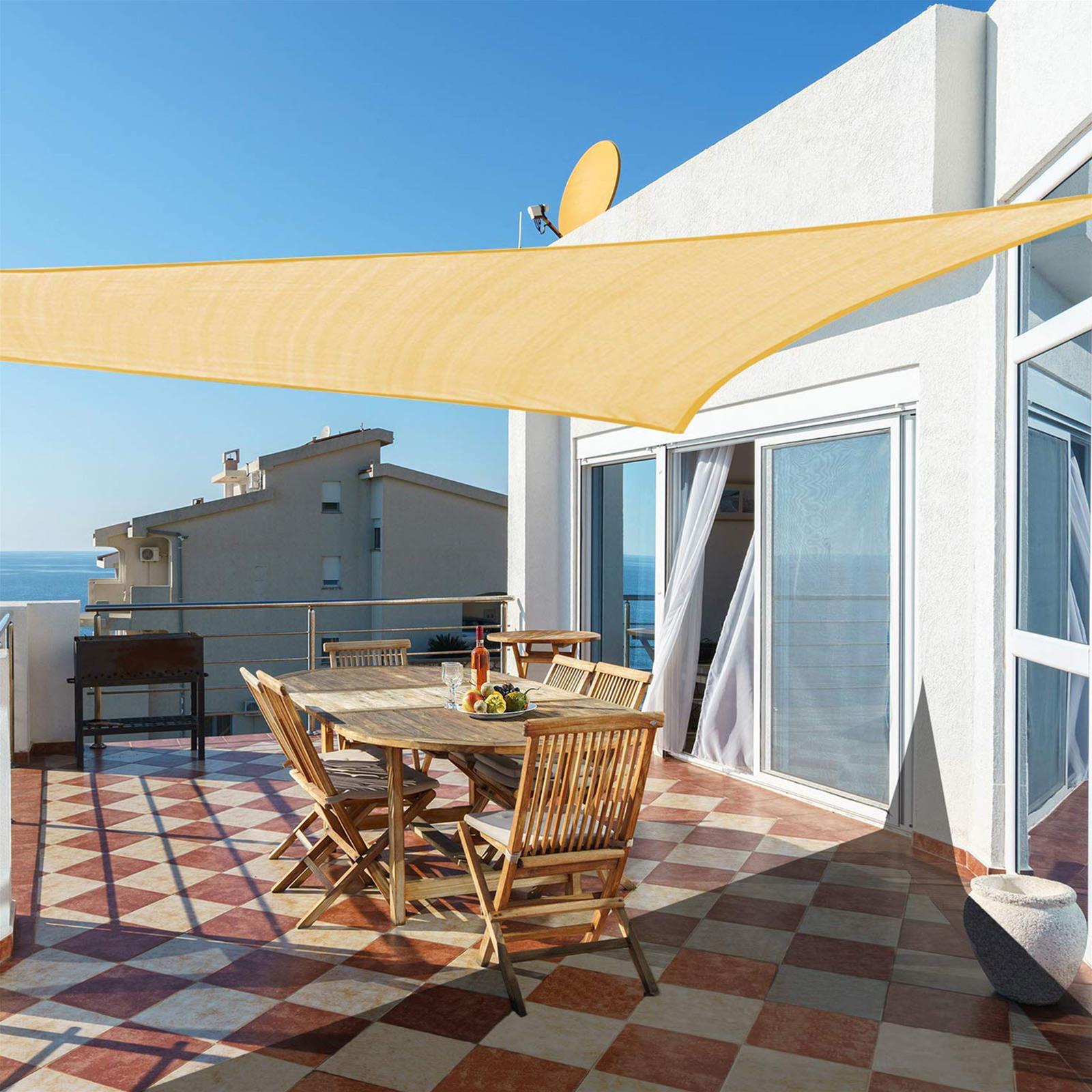 TENDA A VELA OMBREGGIANTE TRIANGOLARE 5 X 5 X 5 RESISTENTE AI RAGGI UV