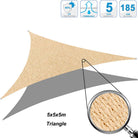 TENDA A VELA OMBREGGIANTE TRIANGOLARE 5 X 5 X 5 RESISTENTE AI RAGGI UV