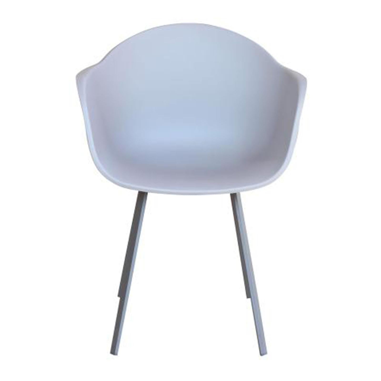 Pz 2 poltrona moderna maui tortora da esterno in alluminio e policarbonato