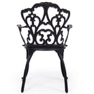 Poltrona victoria in alluminio antracite da esterno per giardino e veranda