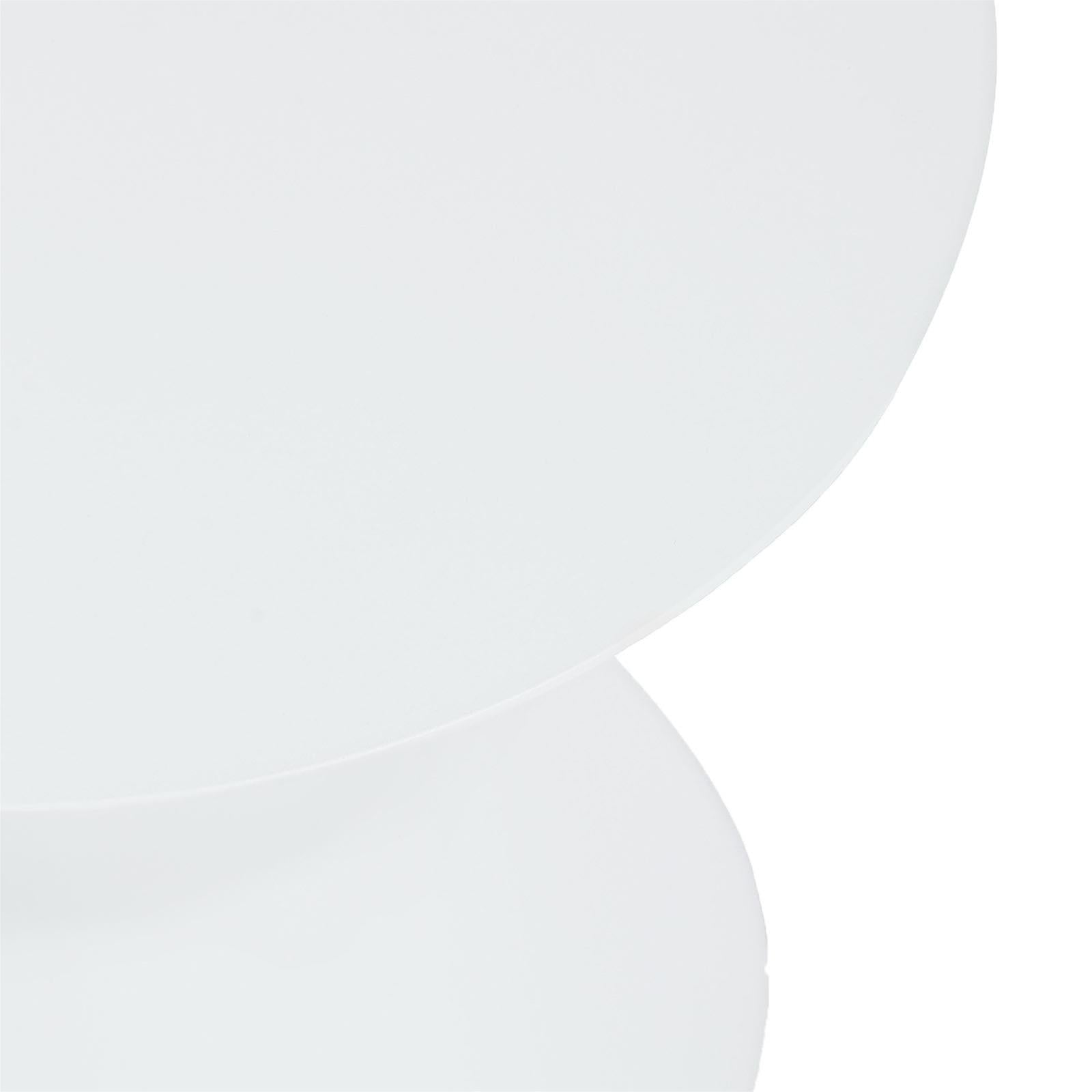 Tavolino aloha bianco per caffe da esterno e giardino ø 50 in alluminio