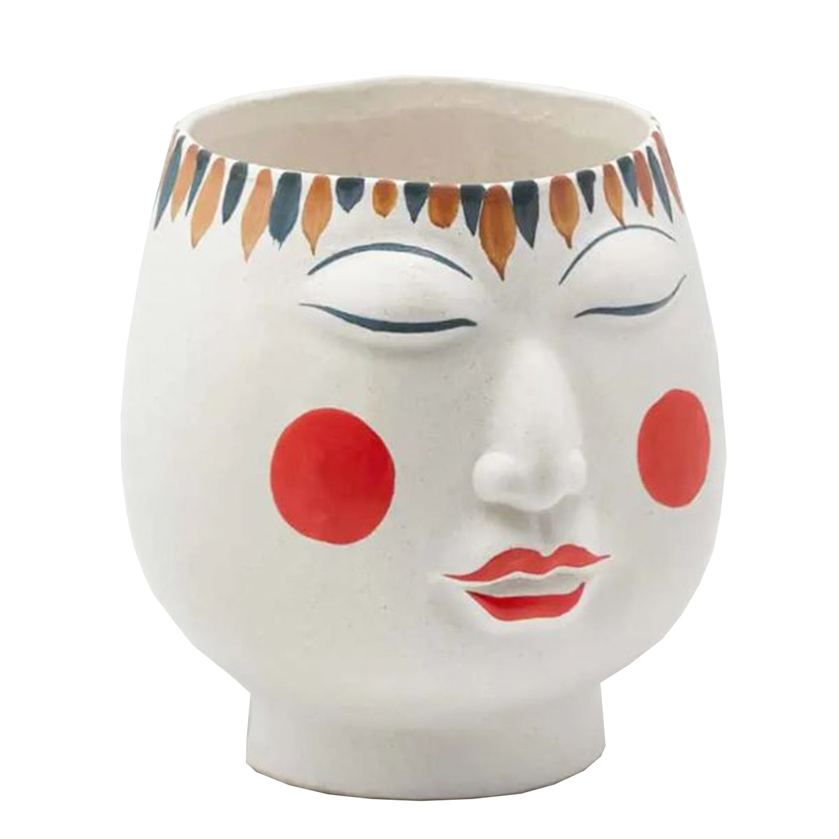 Vaso per piante con volto oscillante, vaso per piante da appendere con