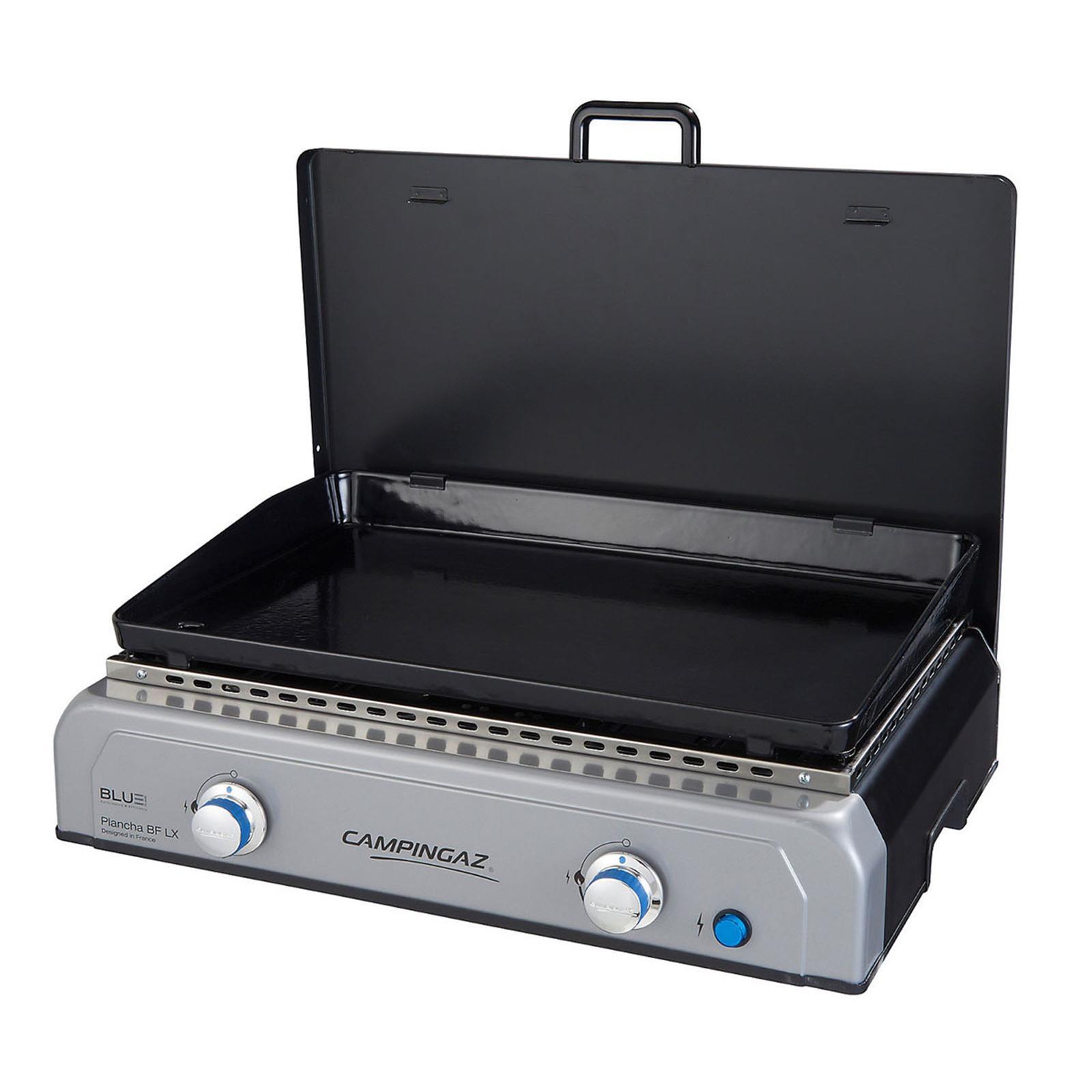 BARBECUE BBQ FORNELLO BRACE GRIGLIA CON RUOTE A GAS PLANCHA BF LX BRUCIATORE