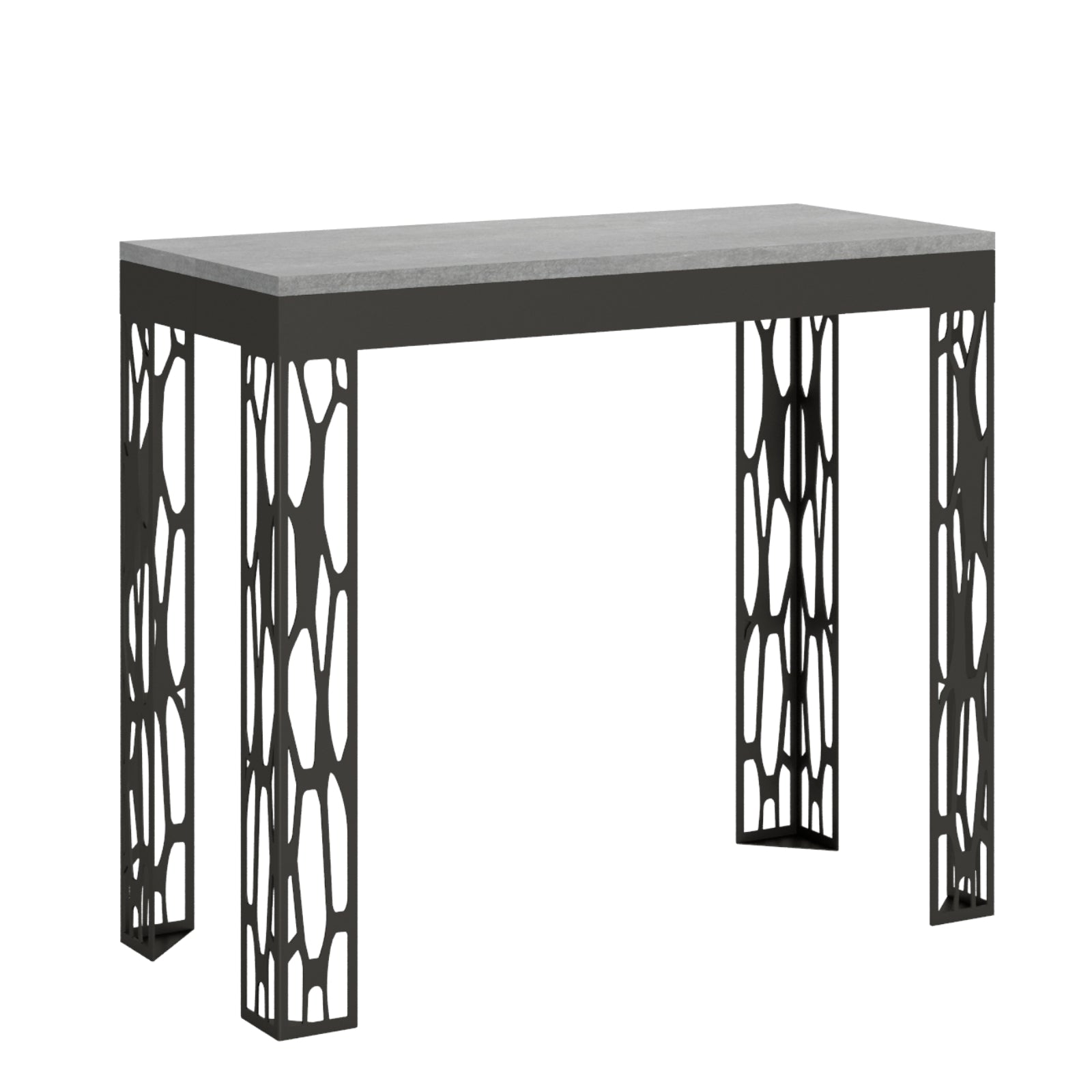 Tavolo consolle Caserta allungabile in legno per sala da pranzo / Allungabile fino a 300 cm / Evolution / Cemento | Leroy Merlin Tavolo consolle Caserta allungabile in legno per sala da pranzo / Allungabile fino a 300 cm / Evolution / Cemento | Leroy Merlin