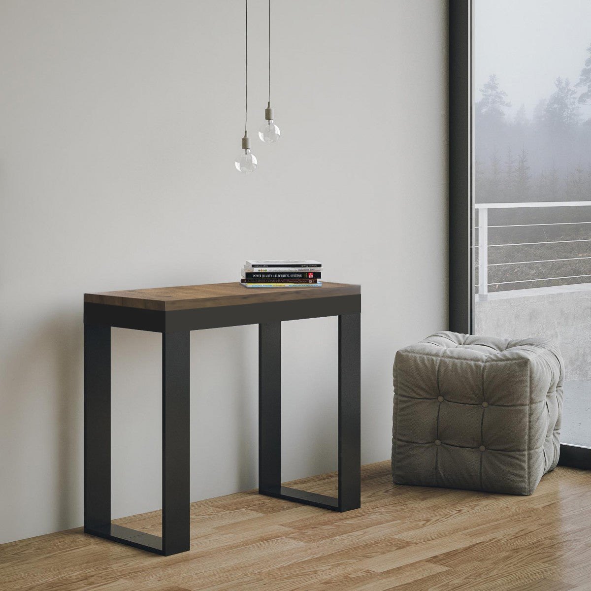 Tavolo consolle Trento allungable n legno per sala da Tavolo consolle Trento allungable n legno per sala da
