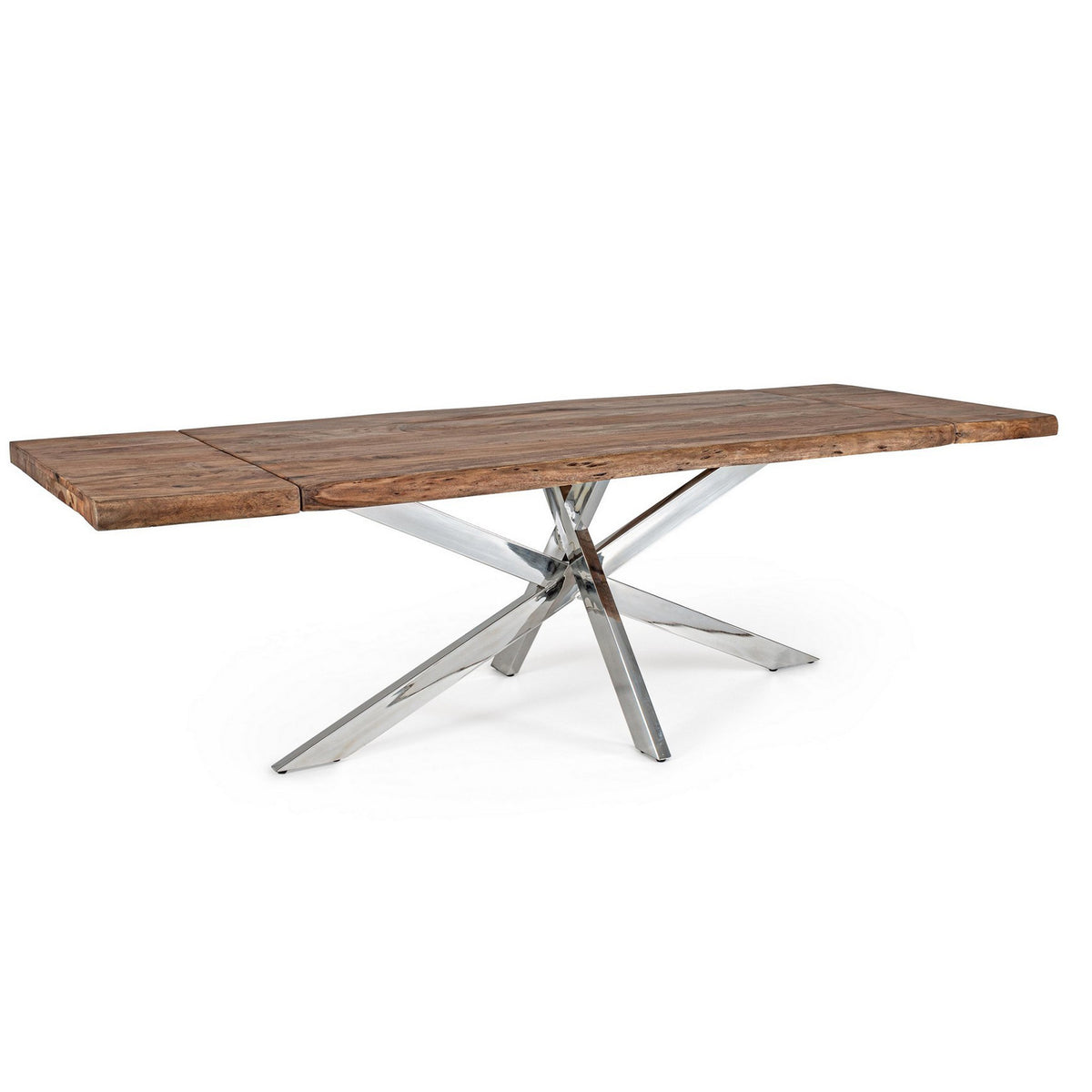 Tavolo allungabile Arkansas rettangolare, con gambe, in legno d'acacia ...