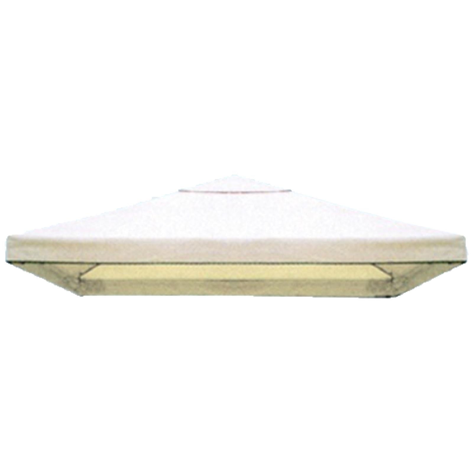 TELO DI RICAMBIO CON BORDO GAZEBO 3 X 3 MT COPERTURA PANNA BEIGE BIANCO ECRU GAZEBI