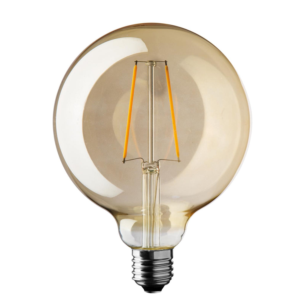 LAMPADA LAMPADINA GLOBO VINTAGE ANTIQUE LED E27 SFERA ANTICHIZZATA 125 MM DIAMETRO (2.5 WATT)