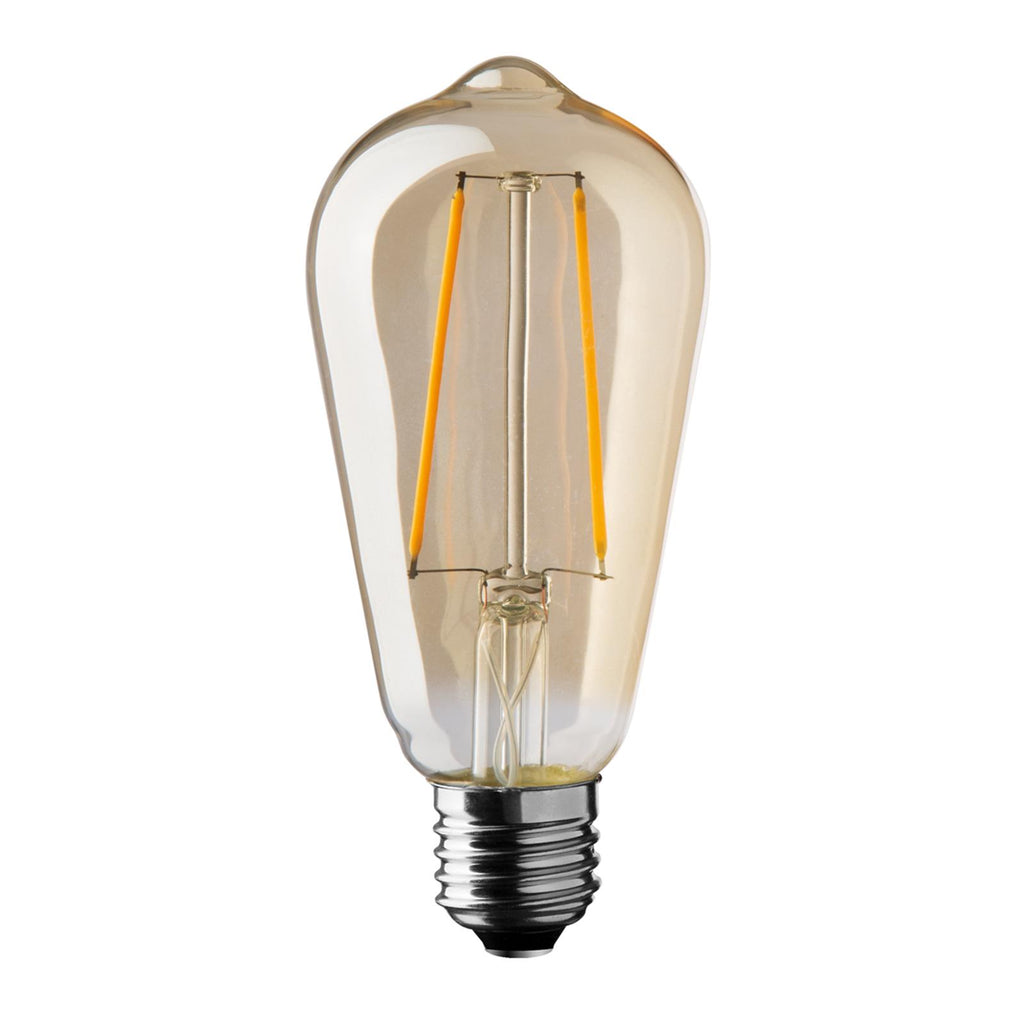 LAMPADA LAMPADINA EDISON VINTAGE ANTIQUE LED E27 SFERA ANTICHIZZATA 64 MM DIAMETRO (2.5 WATT)