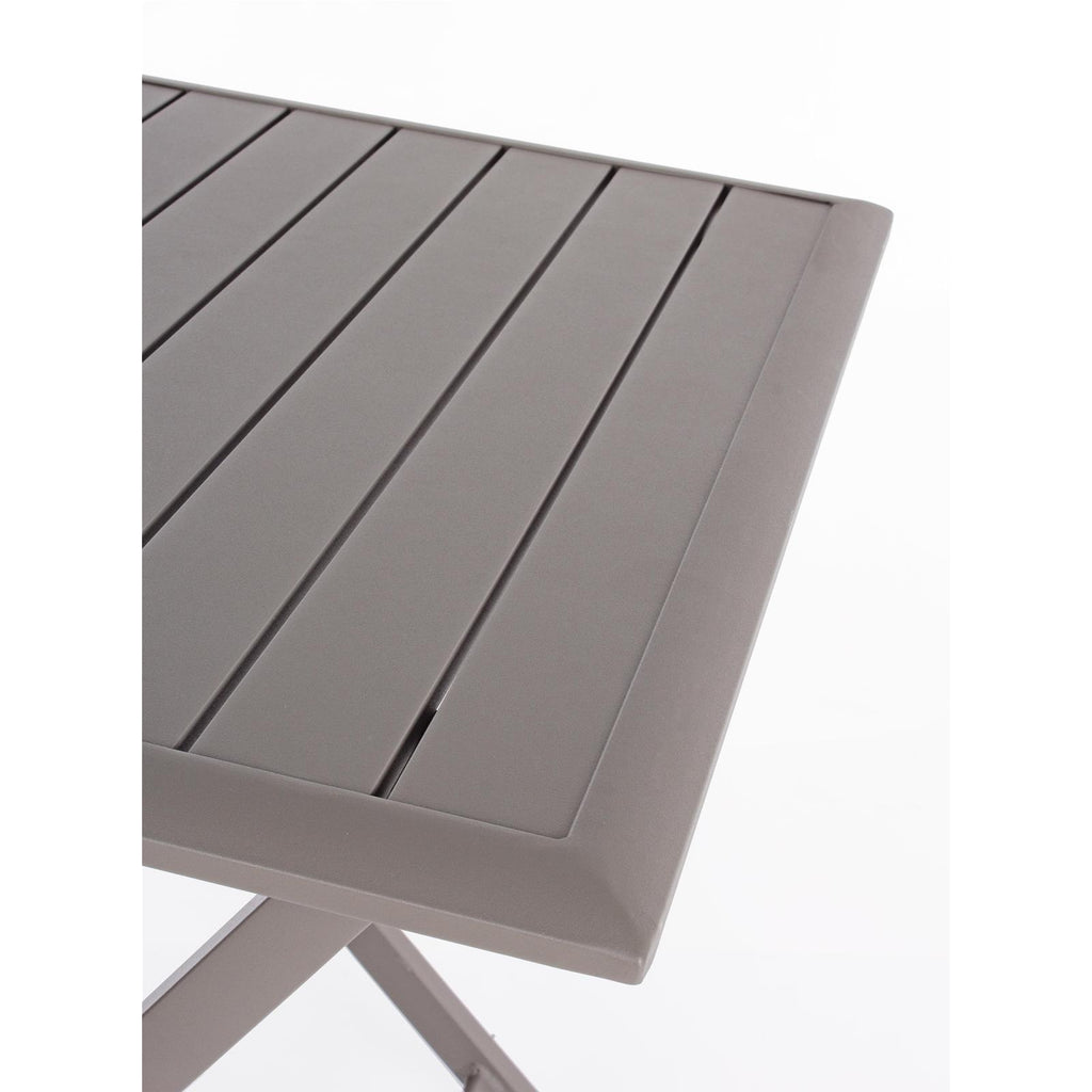 Tavolo pieghevole elin 70 x 70 in alluminio da esterno per giardino (ciok)