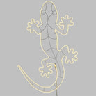 FIGURA LUMINOSA GECO A LED EFFETTO NEON H 130 CM BIFACCIALE DA GIARDINO