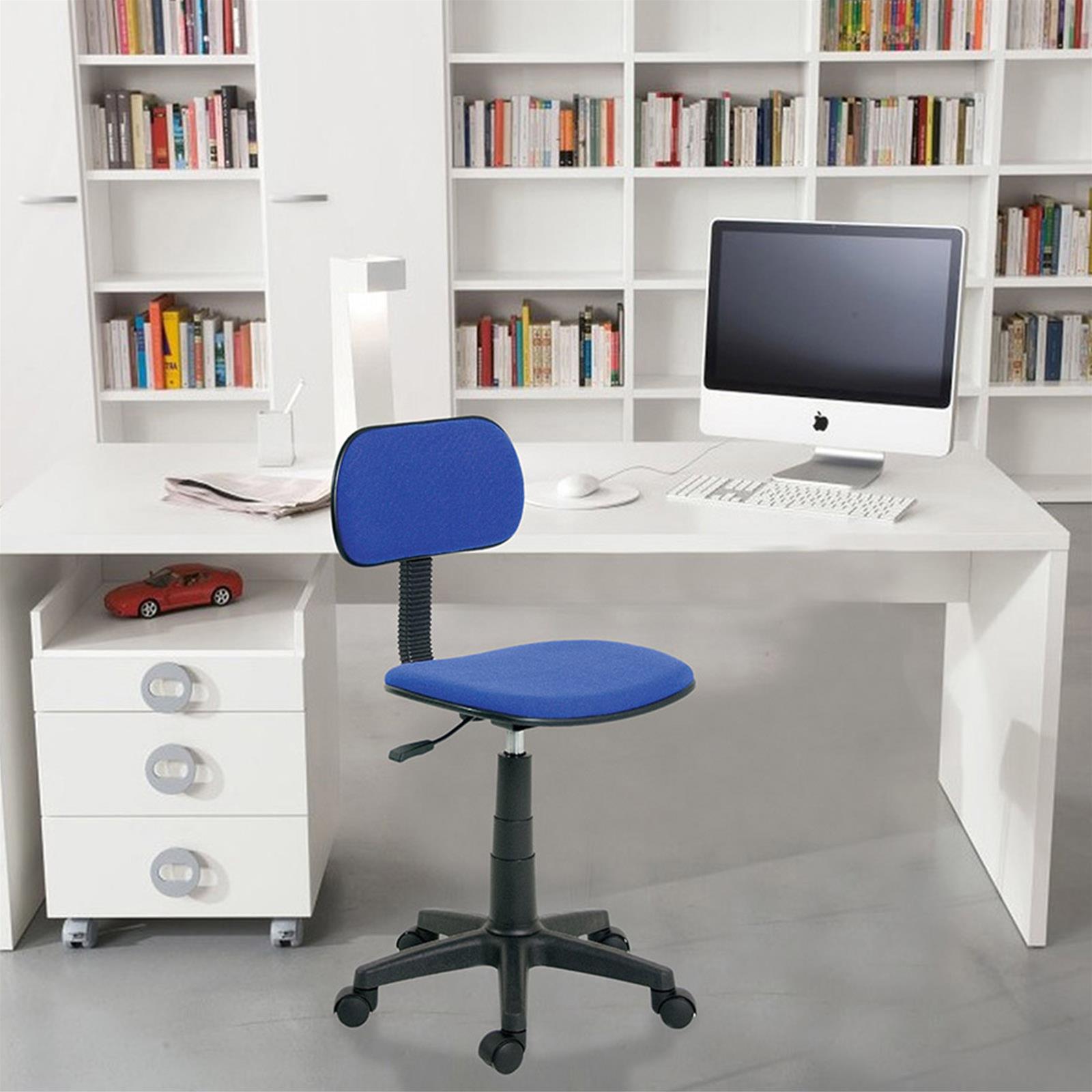 SEDIA DA UFFICIO PER SCRIVANIA CLEVER BLU GIREVOLE CON RUOTE STUDIO CAMERETTA CALL CENTER