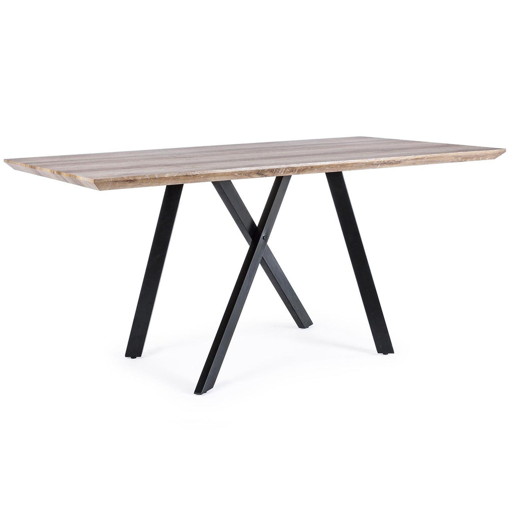 Tavolo in legno INTERNO RETTANGOLARE 160 X 90 PRANZO CASA ARREDAMENTO ZENO
