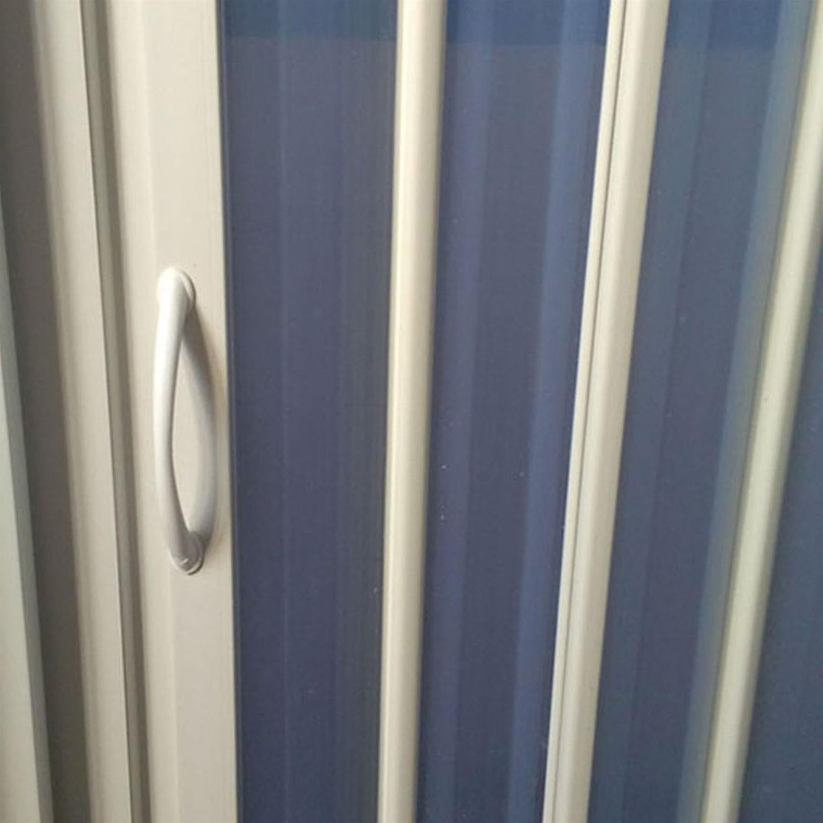 BOX DOCCIA ANGOLARE RICHIUDIBILE 80 X 80 BIANCO APERTURA A SOFFIETTO RIDUCIBILE SU MISURA