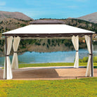 GAZEBO FENICE 3X3 GIARDINO BALCONE VERANDA TELI AIRVENT TELO RINFORZATO BAR ESTERNO GAZEBI