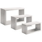 Set 3 cubi, mensole da parete in legno, Design moderno (ROVERE IMPERIALE)