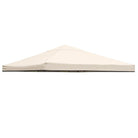 TELO DI RICAMBIO CON BORDO GAZEBO 3 X 3 MT COPERTURA PANNA BEIGE BIANCO ECRU GAZEBI