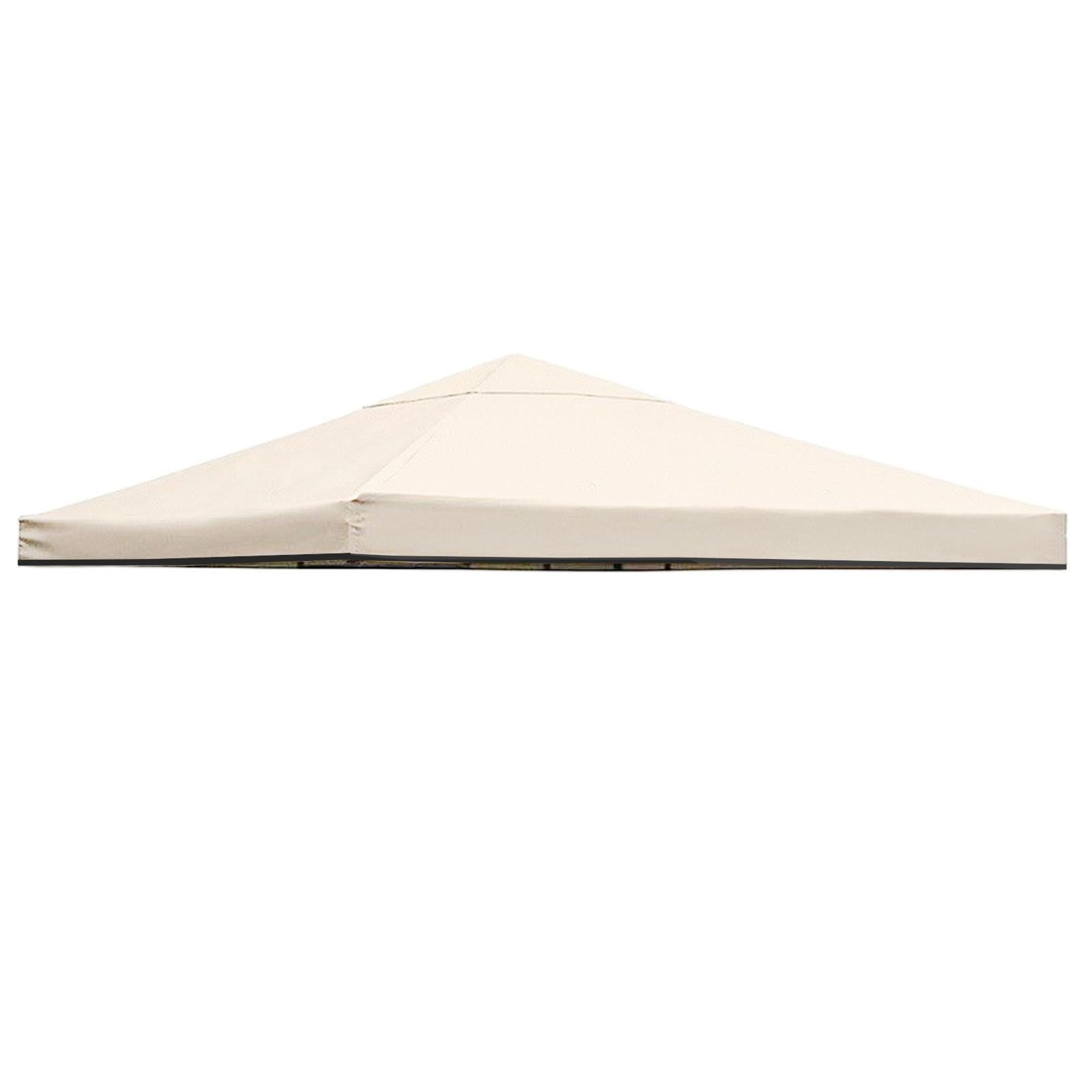 TELO DI RICAMBIO CON BORDO GAZEBO 3 X 3 MT COPERTURA PANNA BEIGE BIANCO ECRU GAZEBI