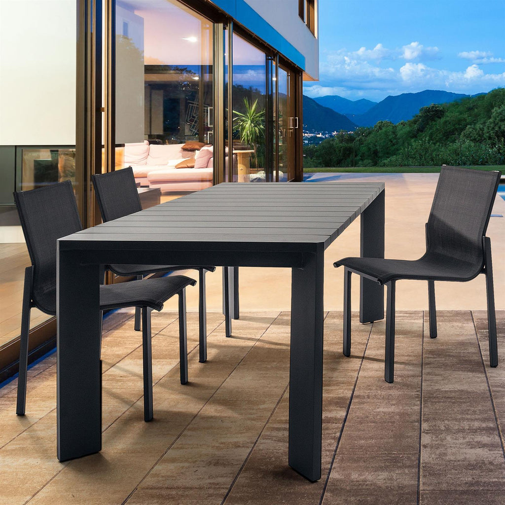 TAVOLO ATLANTIC IN ALLUMINIO ANTRACITE 188 CM DA da esterno e giardino DOGATO VERANDA