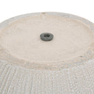 SET 2 VASI VASO BRUSH CIOTOLA BIANCO CIOTOLE FIBRA DI VETRO PIANTE FIORI GIARDINO