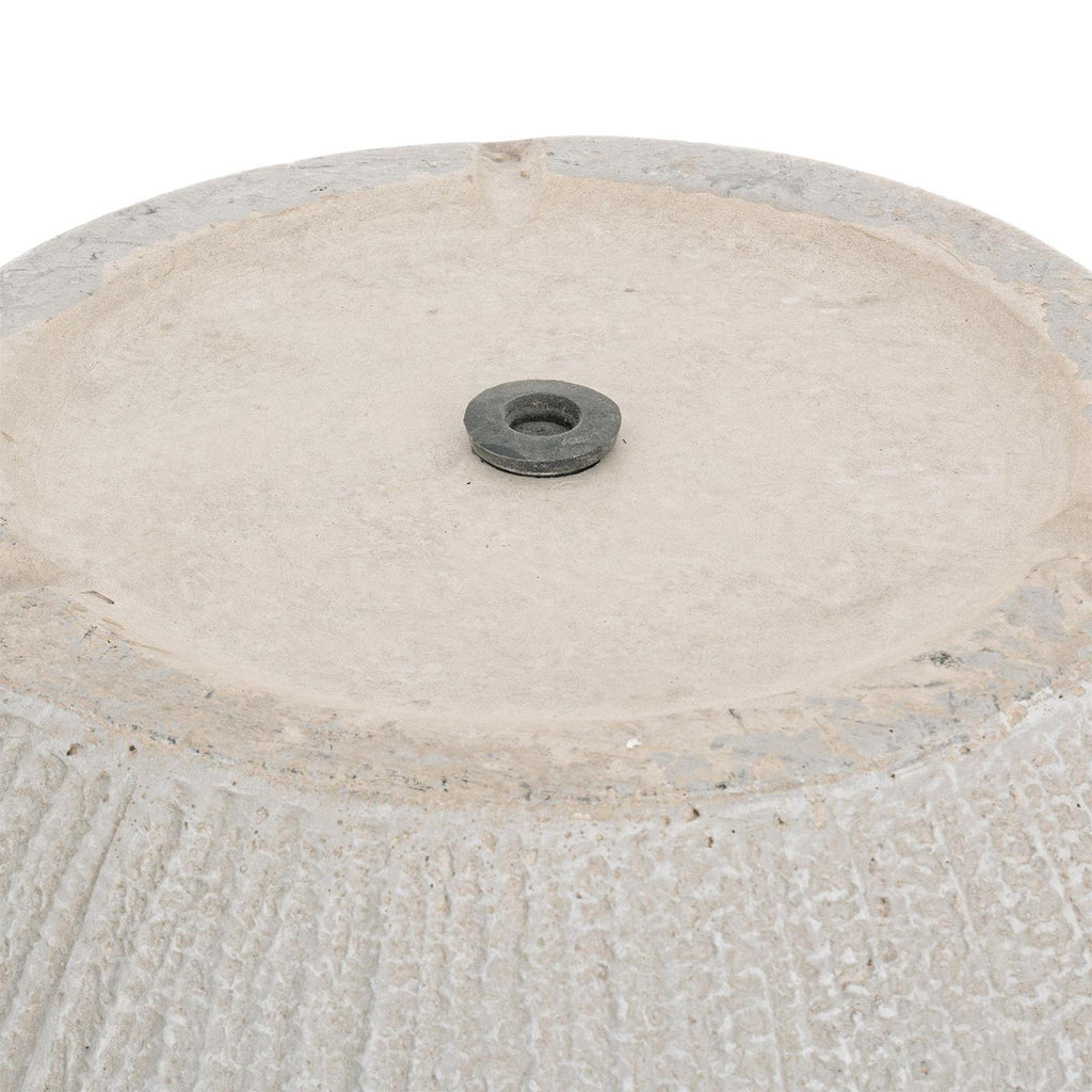 SET 2 VASI VASO BRUSH CIOTOLA BIANCO CIOTOLE FIBRA DI VETRO PIANTE FIORI GIARDINO
